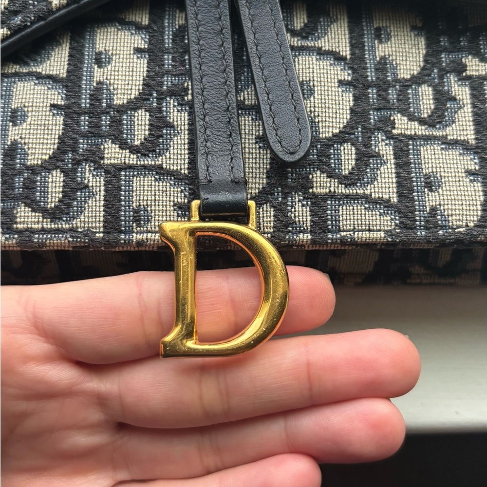 Dior Oblique Saddle Wallet On Chain - Picture 7 of 16